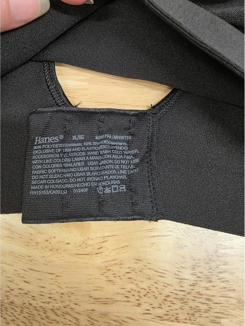 Hanes Women’s Smooth Comfort Wireless Bra Black X Large US